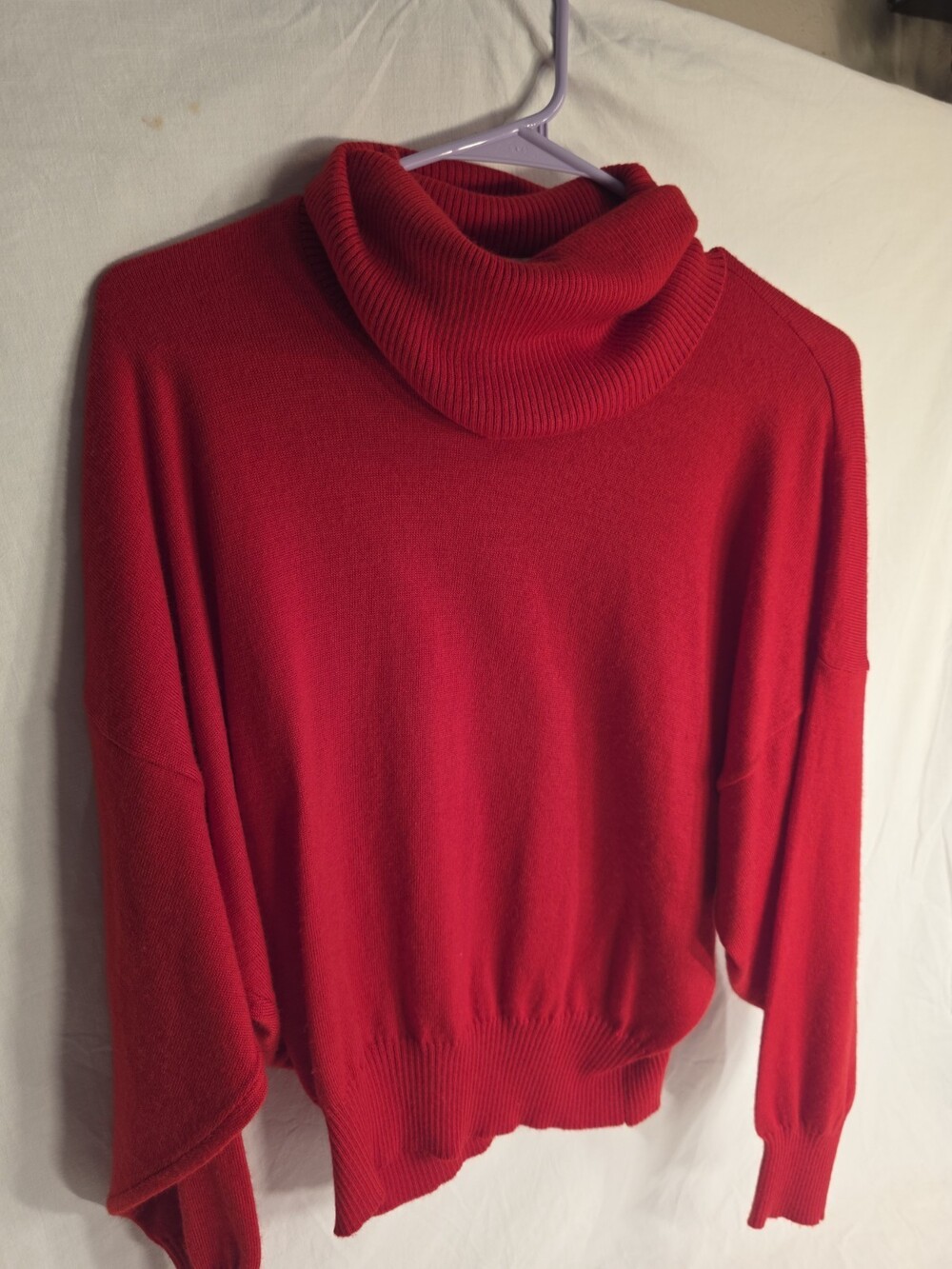 Authentic Vintage 1970s/1980s Rodier Paris Knit Pullover Red Sweater Size M/L